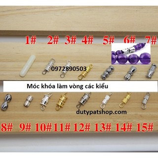 Chốt khóa vặn làm vòng tay, vòng cổ đủ kiểu, chốt làm vòng