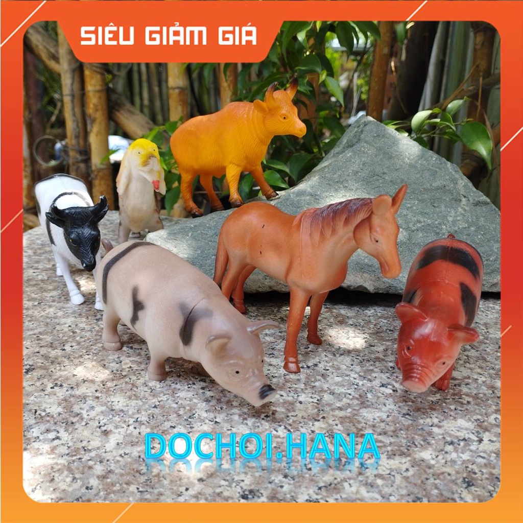 Đồ Chơi Mô Hình Thú Nhà , Bộ 6 con, màu sắc đẹp, Bé yêu rất thích .