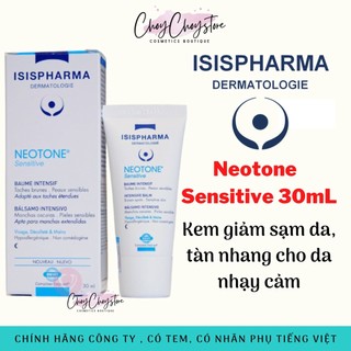 [TEM CTY] ISIS Pharma Neotone Sensitive 30mL - Kem giảm sạm da, tàn nhang cho da nhạy cảm