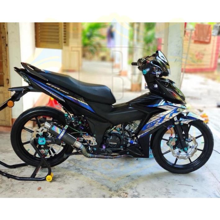 DECAL PVC 5 LỚP CHẤT LƯỢNG CAO Tem rời winner GTR xanh đen