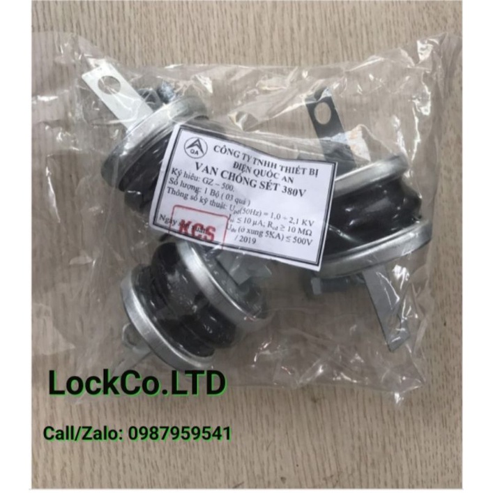 Bộ van thoát sét GZ500- Bộ chống sét van GZ500 gồm 3 quả