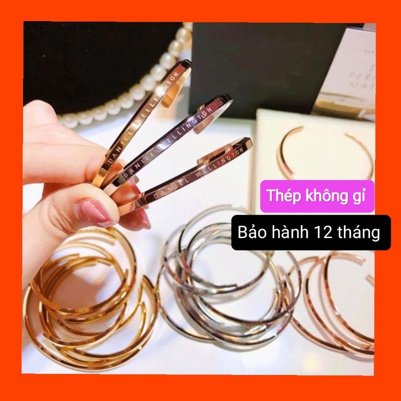 Vòng cuff titan năm nữ không sét không đen,