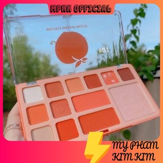Bảng phấn mắt 🍑🍑FREESHIP🍑🍑 Bảng phấn mắt Kiss Beauty Makeup 13 ô đa năng Multiple My Sweet Peach