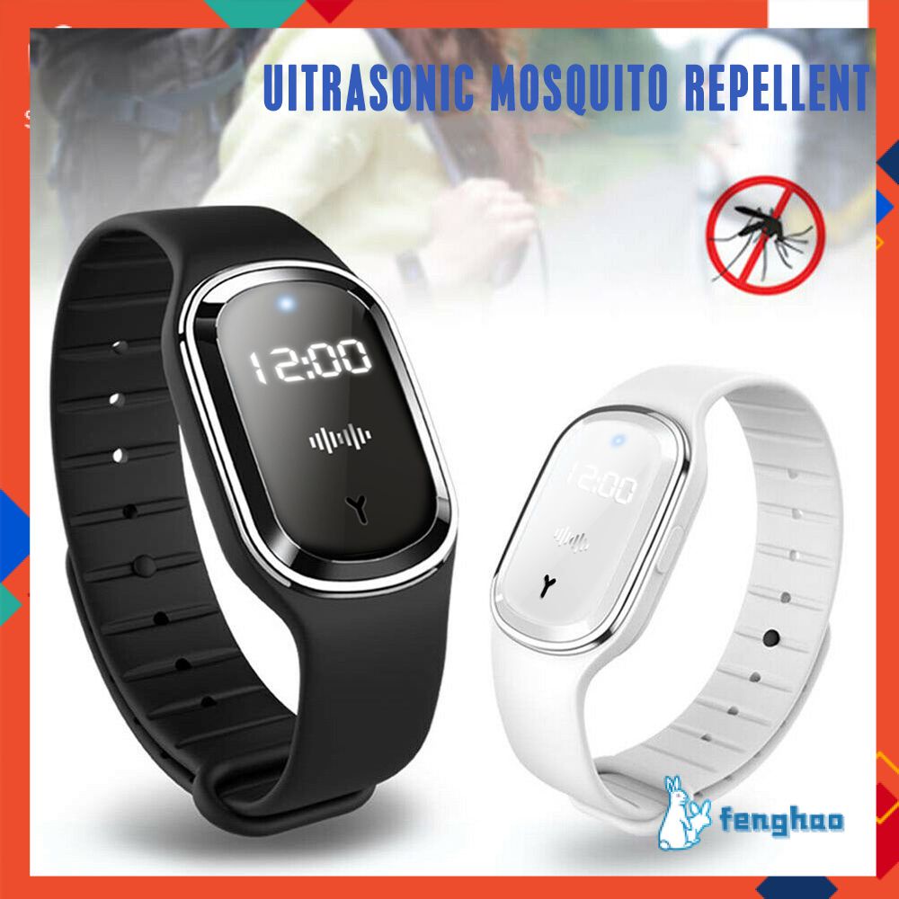 Siêu Âm Đuổi Muỗi Vòng Tay Chống Muỗi/Gây Hại Hiện Vật Có Đèn Led Hiển Thị Thời Gian, Cho Mùa Hè, dành Cho Trẻ Em Và Người Lớn Sử Dụng Ngoài Trời