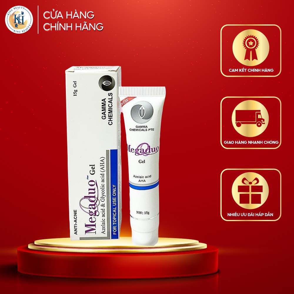 Gel Giảm Mụn Ẩn Và Thâm Gamma Megaduo Gel 15g - Bản thường AHA