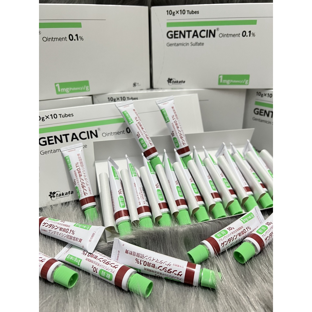 Gel giảm Sẹo Gentacin Ointment 0.1% 10gr Nhật Bản