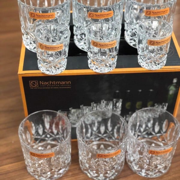Set cốc Nachtmann Noblesse Party 12 chiếc 102390, bộ cốc pha lê 12 món [Chính hãng]