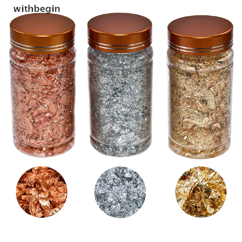 1 Lá Vàng / Bạc 2g Dùng Trang Trí Móng Tay Nghệ Thuật