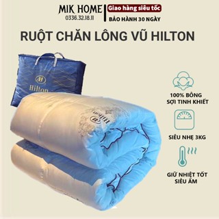 Ruột chăn lông vũ siêu nhẹ Hilton - Ruột chăn siêu nhẹ siêu ấm tự nhiên Cao Cấp Kháng Khuẩn Ấm Áp Mùa Đông Giá Tốt