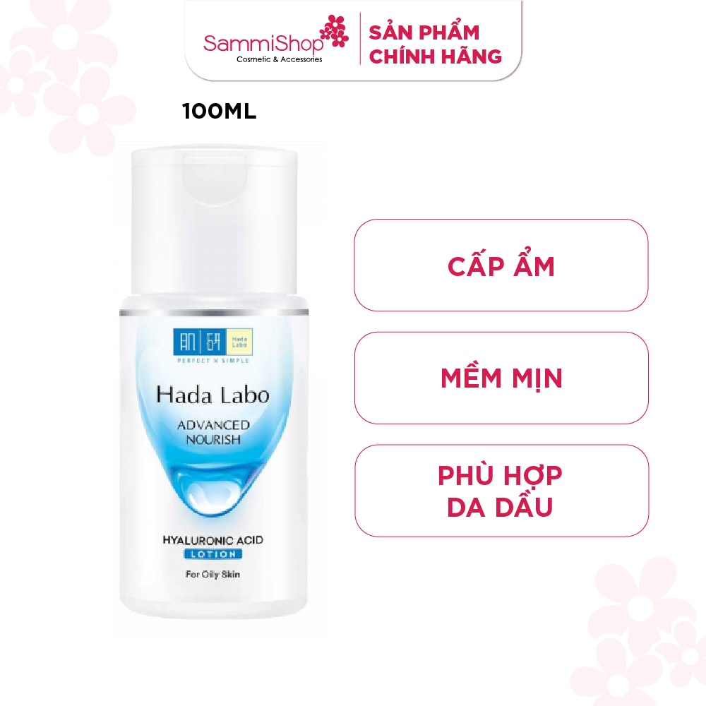 Hadalabo Dung dịch dưỡng ẩm Advanced Nourish Hyaluronic  Acid Lotion For Oil Skin