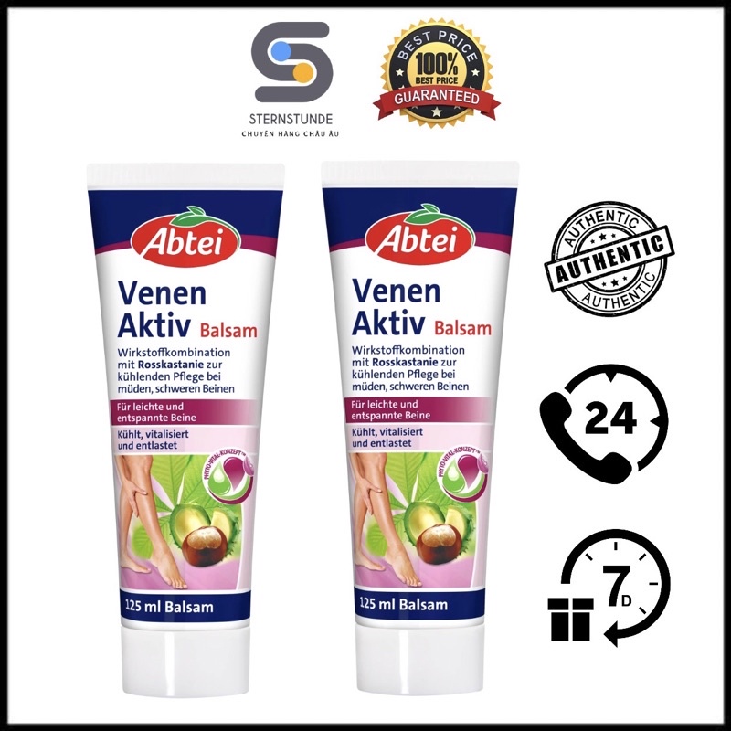 Kem bôi chống suy giãn tĩnh mạch Abtei Venen Aktiv Đức 125ml