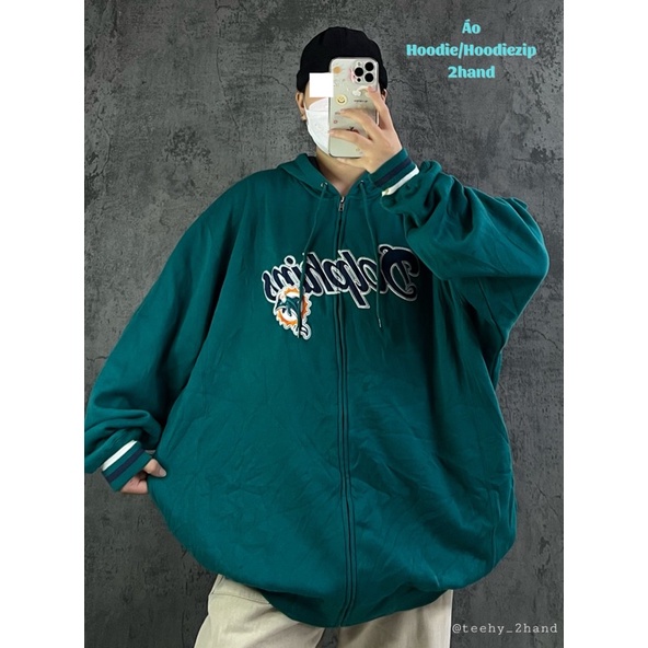 ÁO HOODIE-ZIP 2HAND MỸ BIGSIZE FORM THỤNG GIẤU QUẦN
