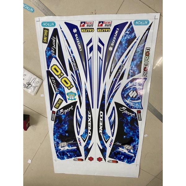 Tem rời Axelo 125 mẫu khói xanh