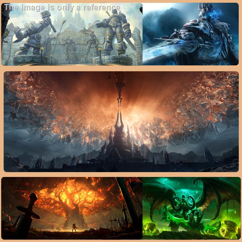 Tấm Lót Chuột Bàn Phím Máy Tính In Hình World of Warcraft Độc Đáo