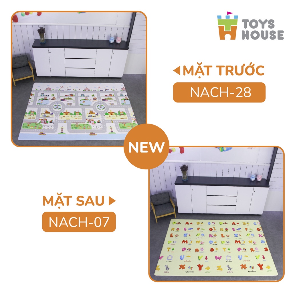 Thảm trải sàn silicone 2 mặt chống trượt cho bé Toys House