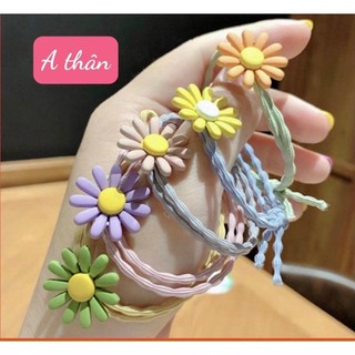Combo 10 Dây buộc tóc hoa cúc ( sỉ 1k5)