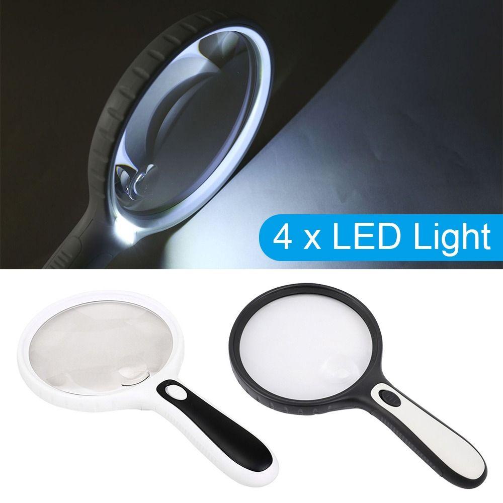 Kính Lúp Đọc Sách Trang Sức Chuyên Nghiệp Phóng Đại 10X 3X Có Đèn LED ZAIJIE24