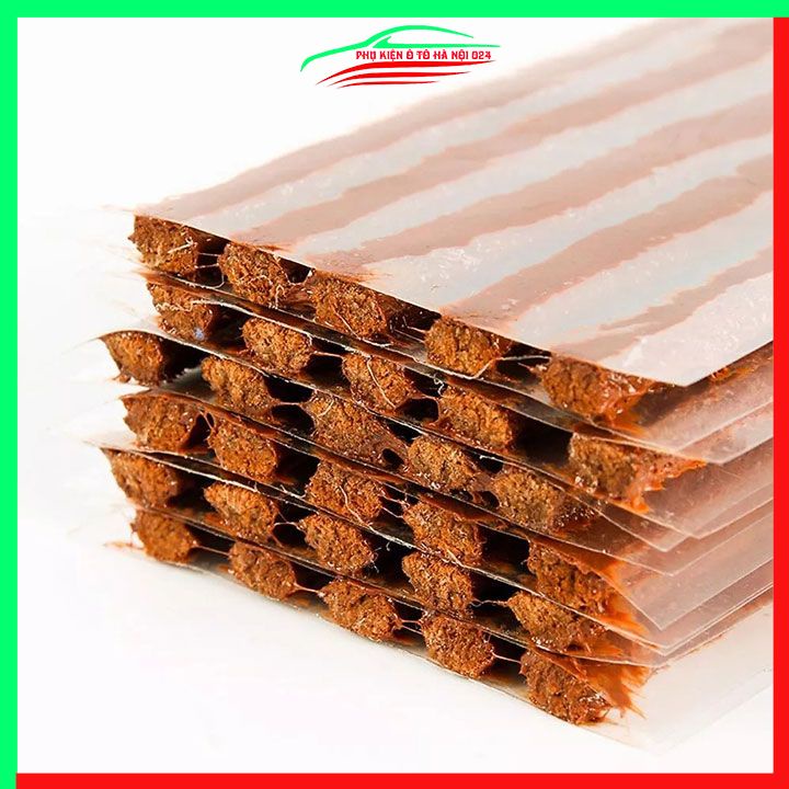 Bộ 5 miếng vá lốp không săm, vá lụi lốp ô tô, xe máy nhanh chóng, tiện lợi