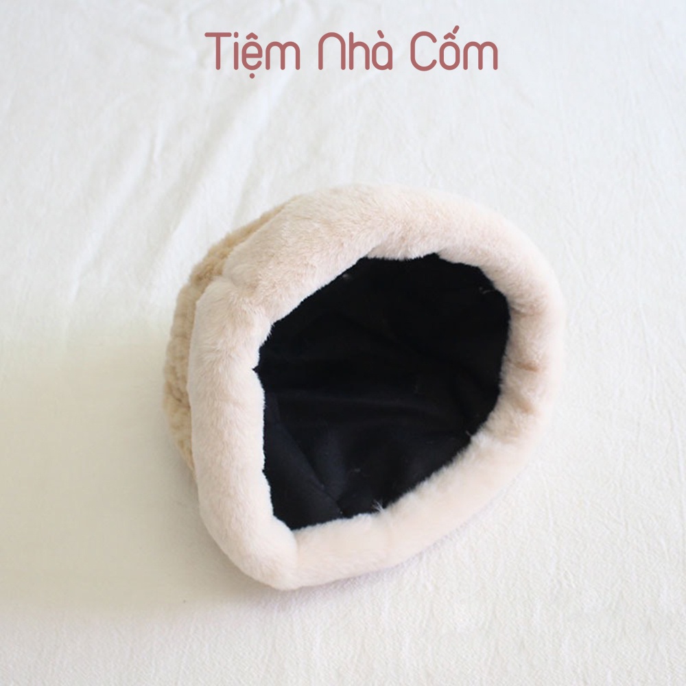 Mũ lông mịn cho bé trai, bé gái siêu ấm - Tiệm nhà Cốm