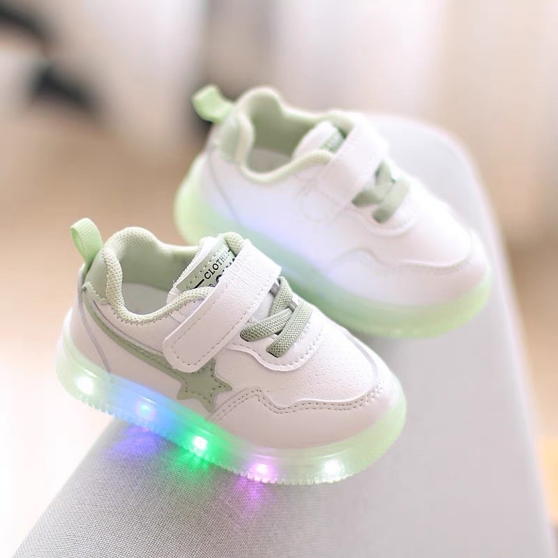 Giày phát sáng cho bé - giày phát sáng đế mềm chống trượt, giày có đế gắn đèn siêu xinh cho bé trai, bé gái