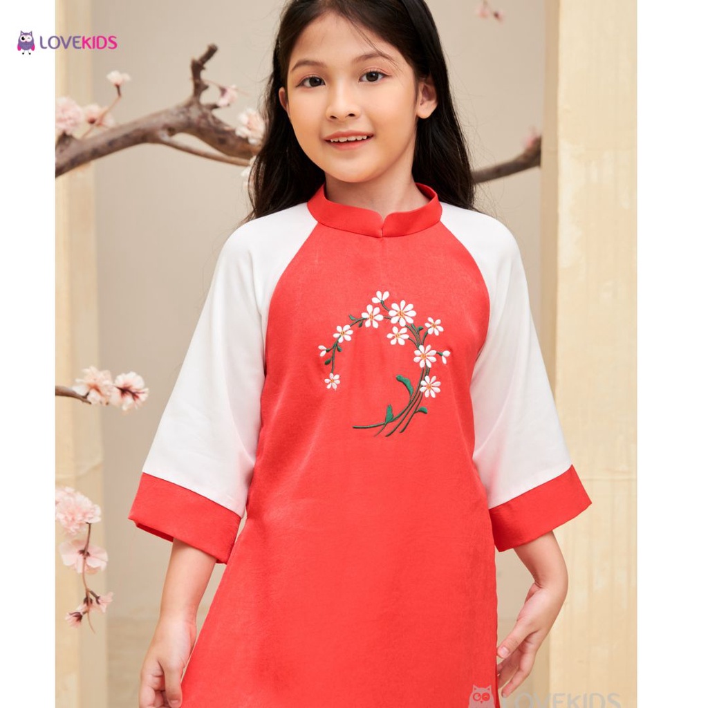 Áo Dài Bé Gái Lovekids, Daisy 03