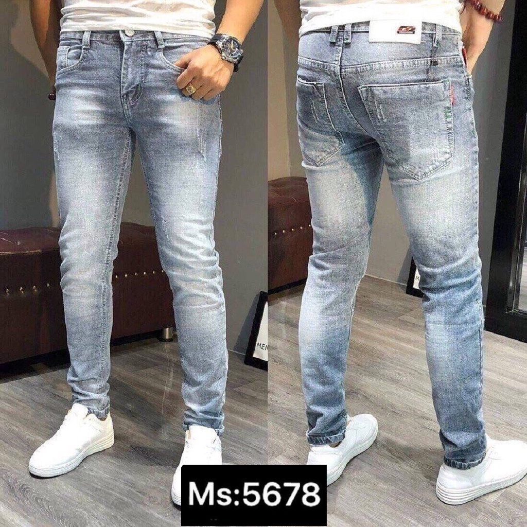 Quần jean nam cao cấp Jean co dãn 4 chiều cực đẹp form dáng skinny chuẩn_JEANNCD215