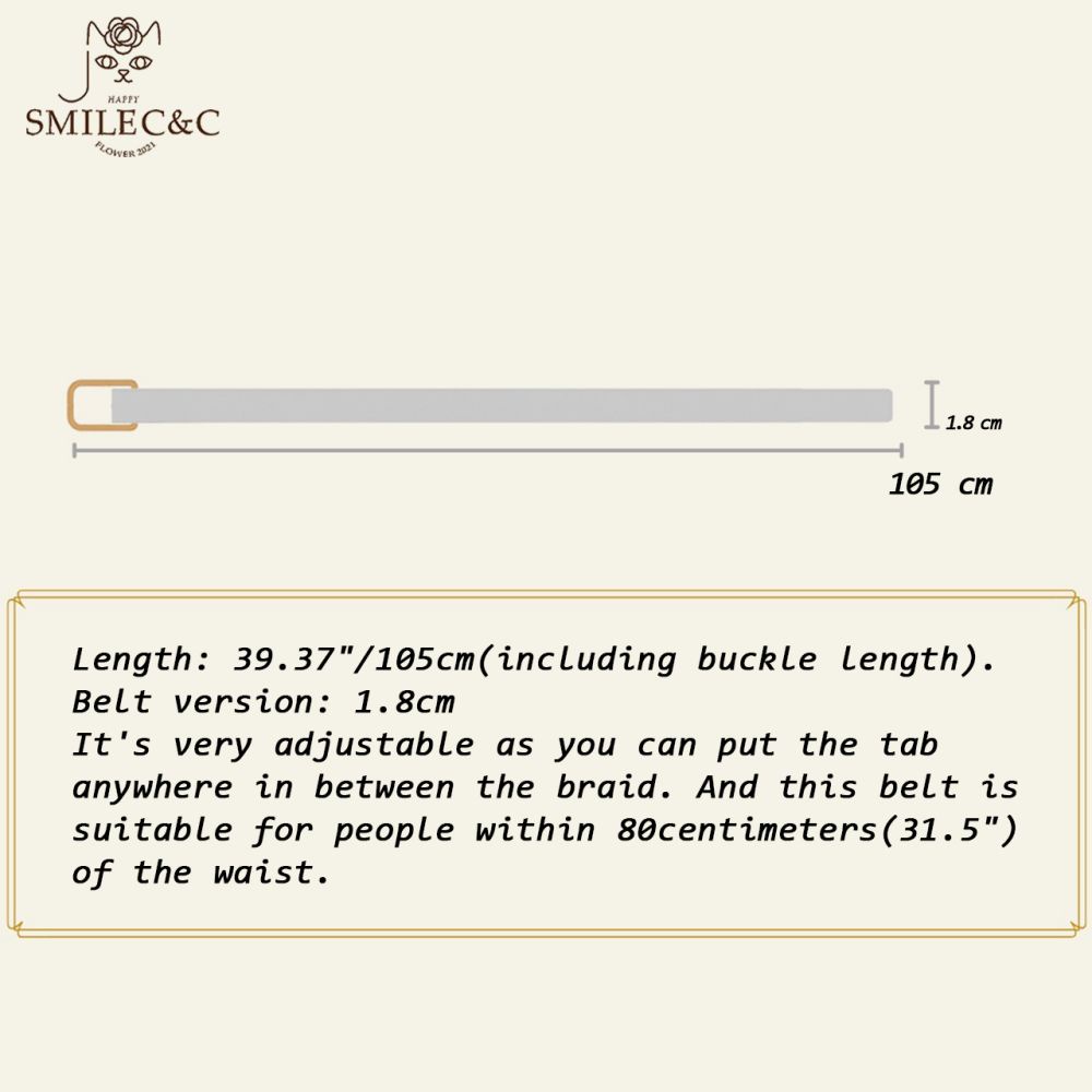 SmileFairyCC【COD &amp; Hàng Có Sẵn】Thắt Lưng Hình Chữ C Ulzzang Ngọt Ngào Chất Lượng Tốt Thời Trang Mỗi Ngày Cho Nữ