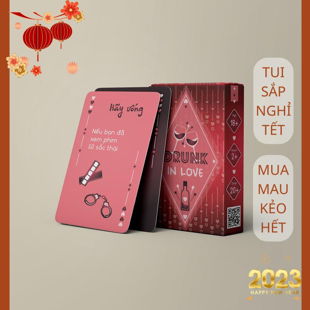 Bộ bài Truth Game Drunk In Love- Say Tình - 55 lá luật chơi đơn giản dành cho cặp đôi tại các bữa tiệc