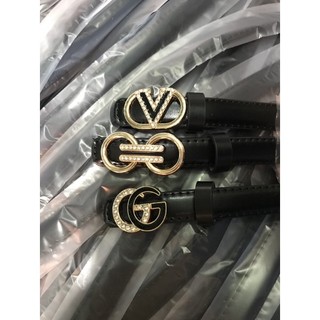 Thắt lưng nữ bản nhỏ 2cm, 2.3cm, 2.8cm mặt đính đá