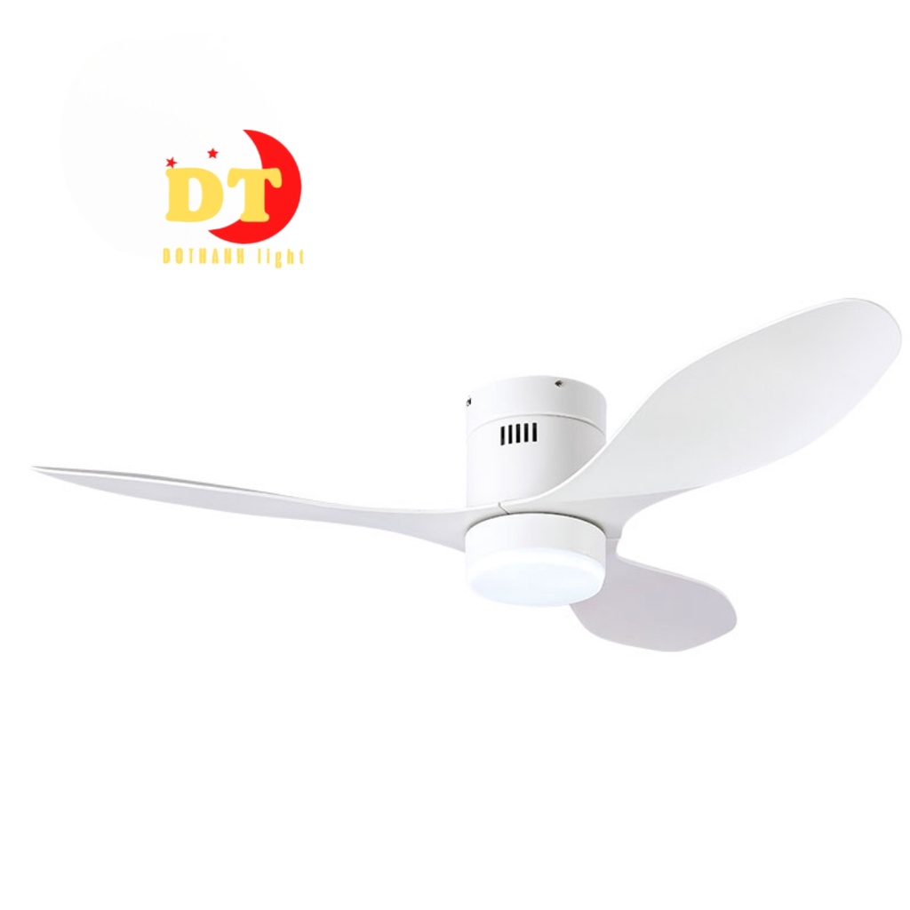 Quạt trần cho trần thấp chung cư,căn hộ hiện đại DOTHANH LIGHT QTD 3 cánh đơn giản DHT