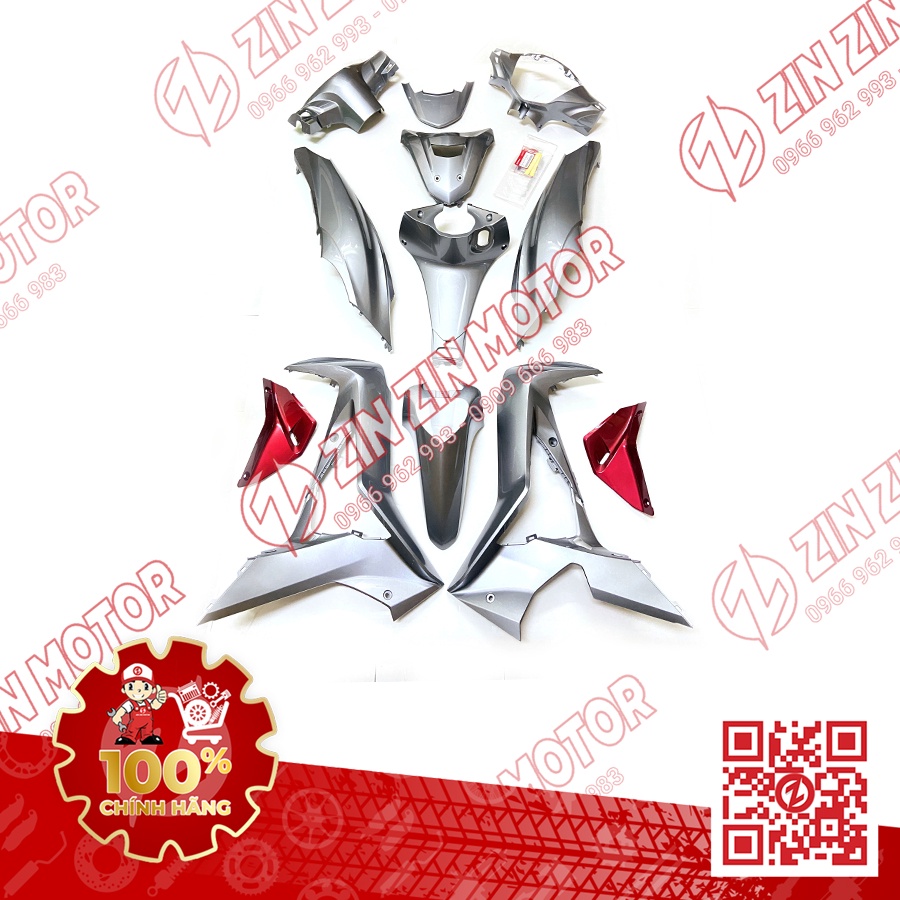 Dàn Áo Wave 125i 2019 Xám Bạc BDA-W125I-19-XAM Chính Hãng