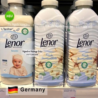 [Mẫu mới 1,8L] Nước xả vải Lenor Đức an toàn cho trẻ sơ sinh ( chuẩn Đức mua siêu thị) trẻ emda nhạy cảm- Nguồn hàng Đức