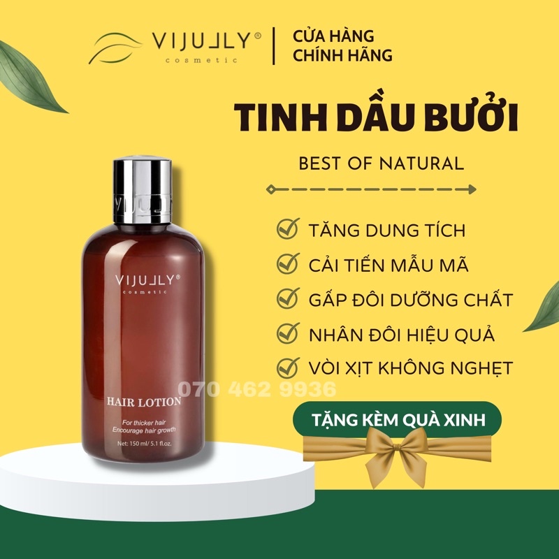 Xịt Tinh Dầu Bưởi Vi Jully Nuôi Dưỡng Tóc Từ Chân Tóc Tới Ngọn, Kích Thích Mọc Tóc 150ml