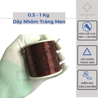 Dây nhôm quấn biến áp 0.5-1 kg quấn động cơ quạt uốn cây cảnh uốn kiểng làm bonsai handmade