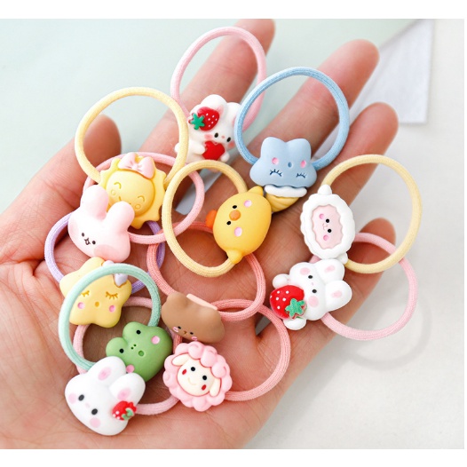 Dây buộc tóc hoạt hình dễ thương phong cách Hàn Quốc dành cho bé DIY -  MyNa Mart