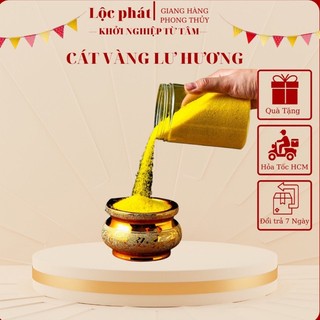 Cát vàng lư hương 1KG, cát kim sa thờ cúng Lộc Phát - FREESHIP