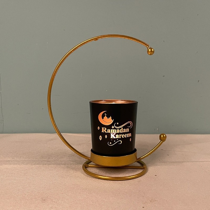 Giá Đỡ Nến Hình Mặt Trăng Tròn Cho Lễ Hội Eid Mubarak Ramadan