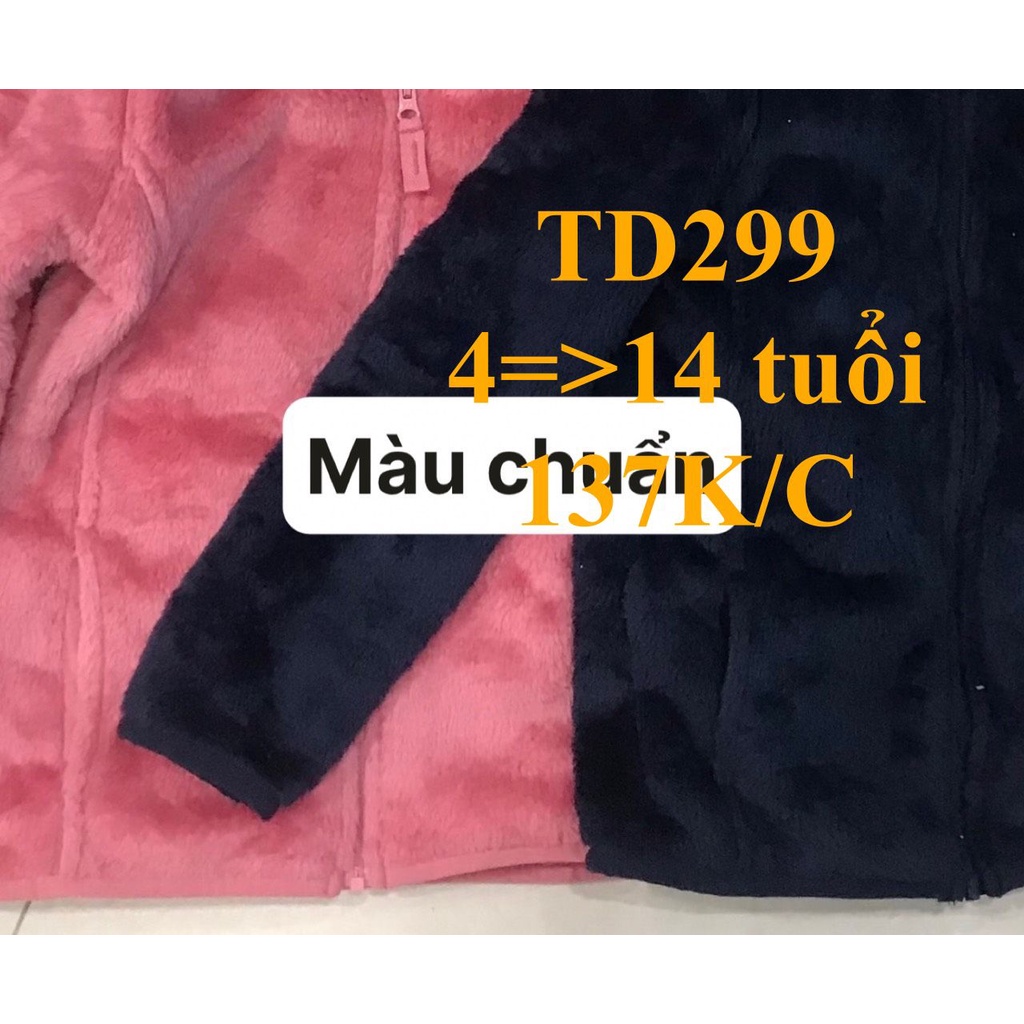 * Mã TD299: Áo khoác lông bé gái  hàng VNXK dư xịn BC 9949