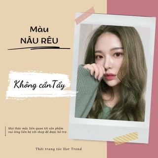 Thuốc nhuộm tóc nam nữ màu Nâu Rêu giá rẻ LAHAVA 100ml