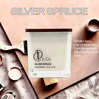 Nến thơm thiên nhiên cao cấp dẫn candles - silver spruce 7.4oz
