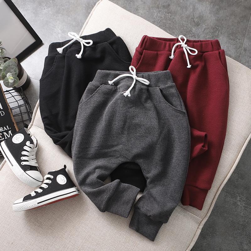 Quần Harem Lót Lông Cừu Dày Dặn Phong Cách Hàn Quốc Thời Trang Thu Đông Mới Cho Bé Trai Và Gái