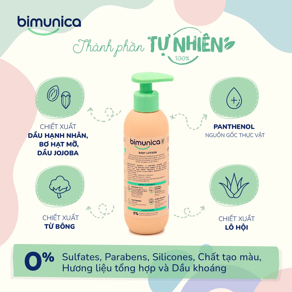 Kem Dưỡng Da Cao Cấp BIMUNICA Dành Cho Trẻ Sơ Sinh và Trẻ Nhỏ - 250ml