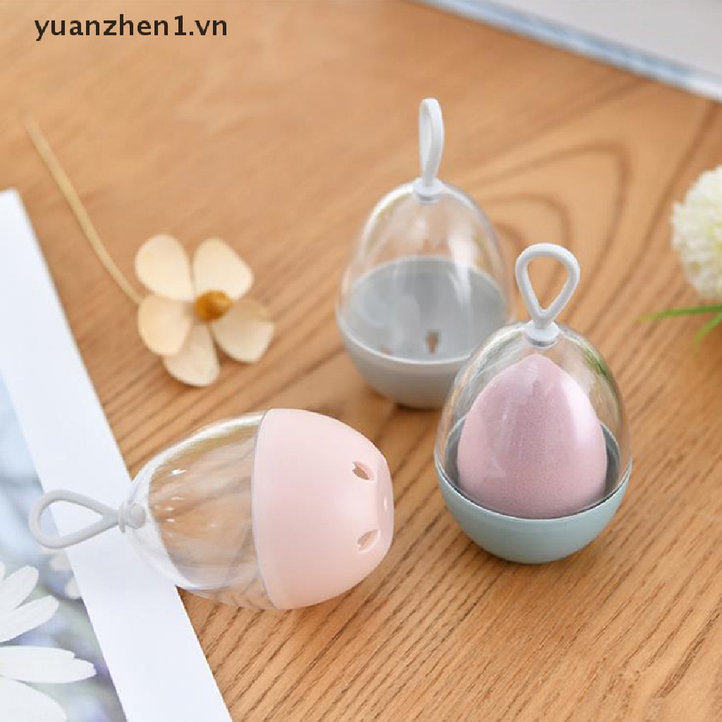 Hộp Đựng Mút Trang Điểm Hình Trứng Thoáng Khí Chống Ẩm Mốc