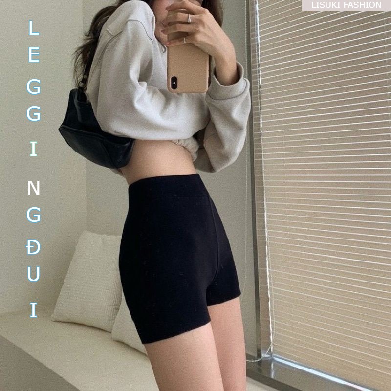 Quần Legging Đùi  Nữ Short body dáng ôm Co Giãn 4 chiều vải dày dặn, boxer ngắn phong cách thể thao cá tính