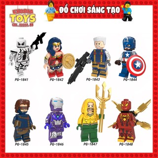 Xếp hình Minifigure Nhân vật siêu anh hùng Marvel và DC Comics - Đồ Chơi Lắp Ghép Sáng Tạo - POGO PG8209