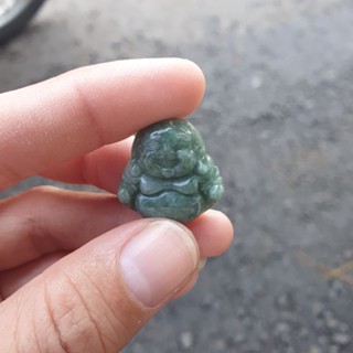 Mặt dây chuyền Phật di lặc đá cẩm thach tự nhiên