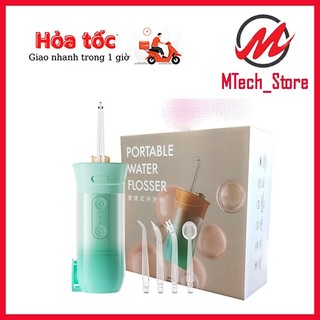 Máy tăm nước nha khoa cầm tay - máy xỉa răng gấp gọn cao cấp,vệ sinh răng miệng sạch sẽ