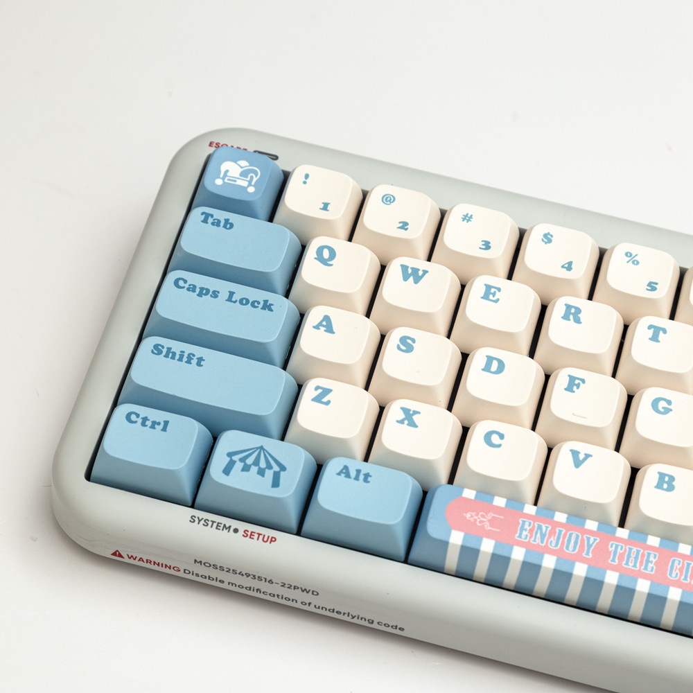 140 Phím Circus Keycaps XDA Profile Anime dễ thương PBT Dye Sub Bàn phím cơ MAC Keycap