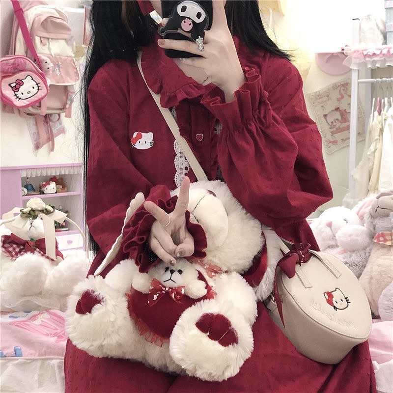 Váy/ Đầm Lolita OP Đỏ Ren  - Kèm ảnh thật, váy đầm công chúa,dự tiệc, tiểu thư, nàng thơ, sang chảnh