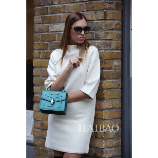 Túi si da thật BVLGARI